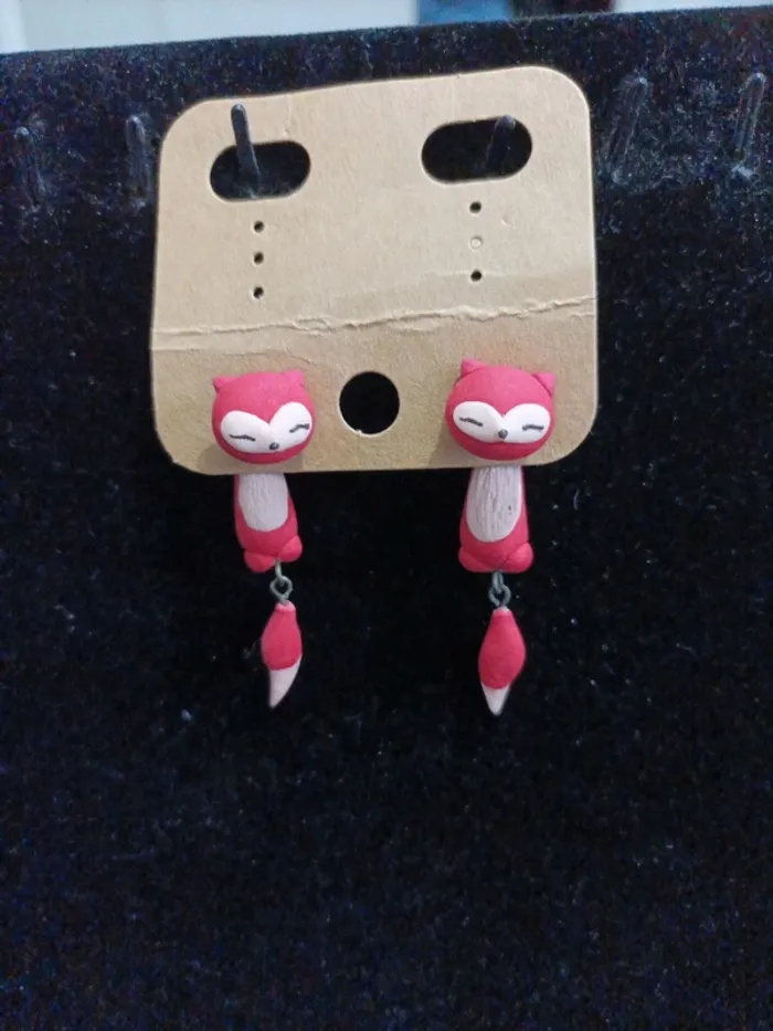 Boucles d'oreilles renard