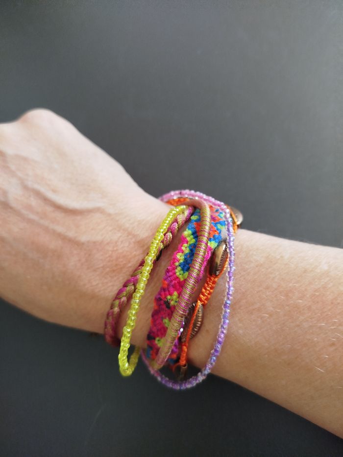 Bracelet ethnique multicolore - photo numéro 2
