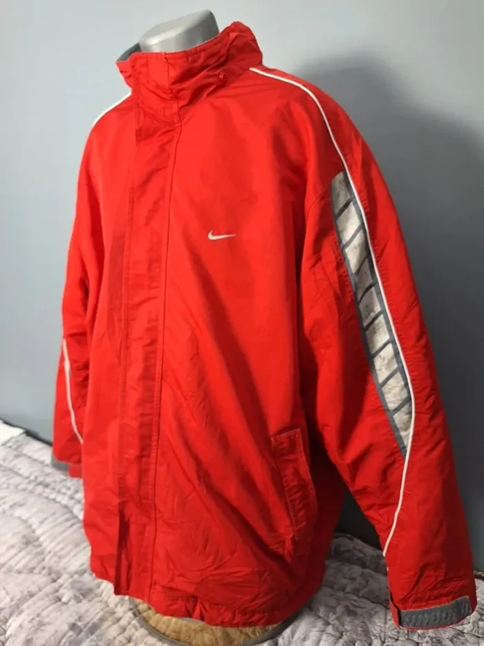 Blouson vintage nike homme rouge taille 2XL brodé (254) - photo numéro 5