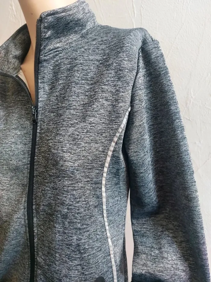 Veste Zippée Grise Taille 36 - photo numéro 3