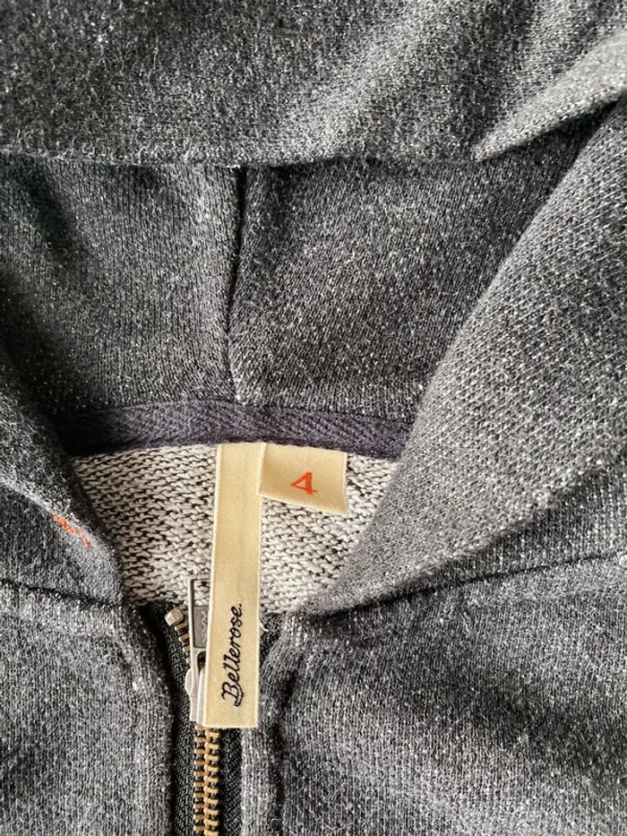 Sweat à capuche gris bellerose - photo numéro 4