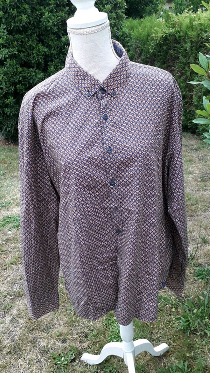 Devred chemise à motif marine et rouillé taille XXL