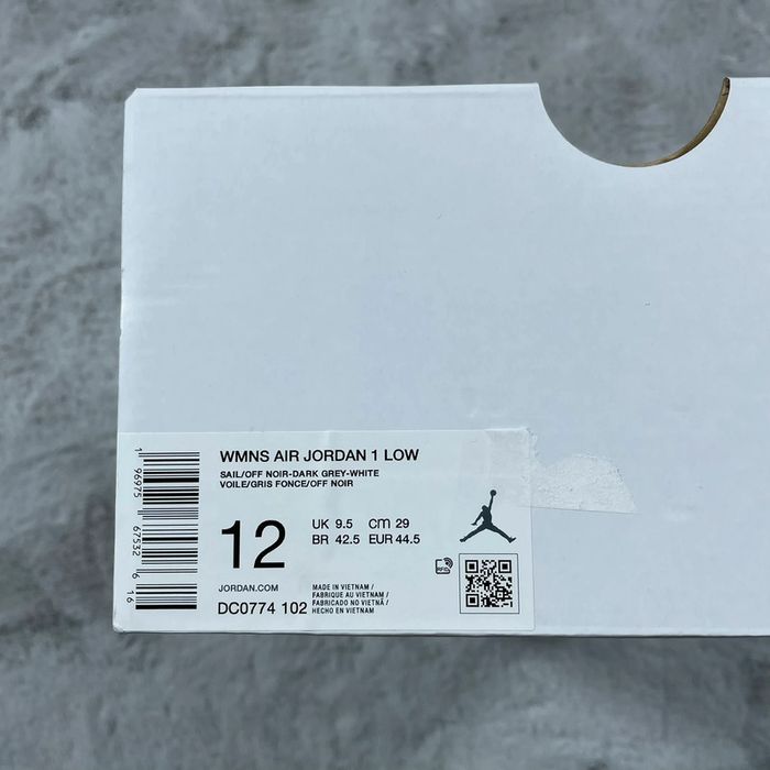 Nike Air Jordan 1 Low « Sail/Black-White-Grey » pointure 44.5 - photo numéro 15