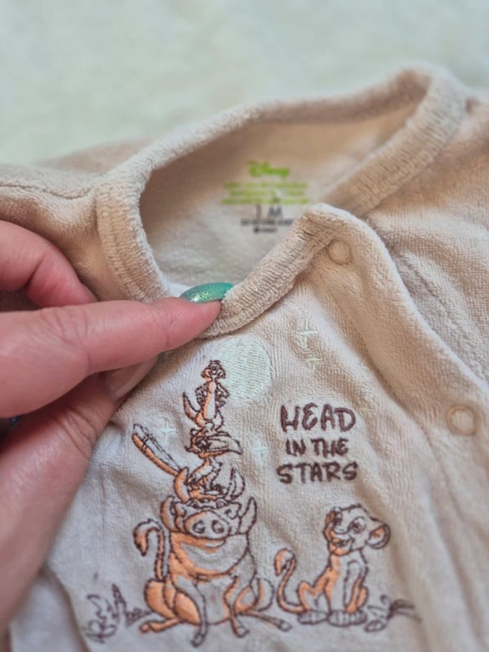 Pyjama Disney le roi lion 1 mois - photo numéro 2