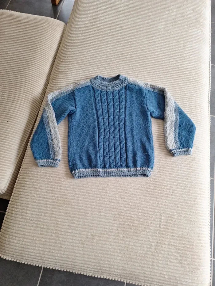 Pull en laine fait main