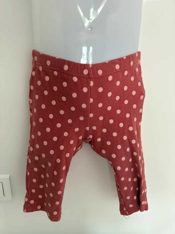 Legging bébé Disney Baby 18 mois à pois roses
