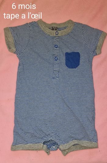 Barboteuse manche courte