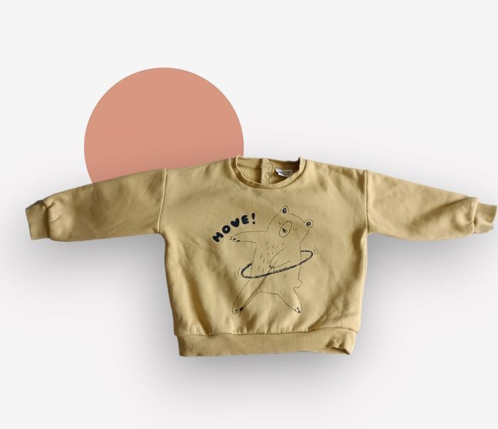 Sweat Tape à l’Œil 18 mois – ours imprimé "MOVE!"