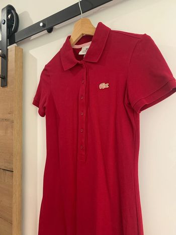 Robe polo Lacoste bordeaux