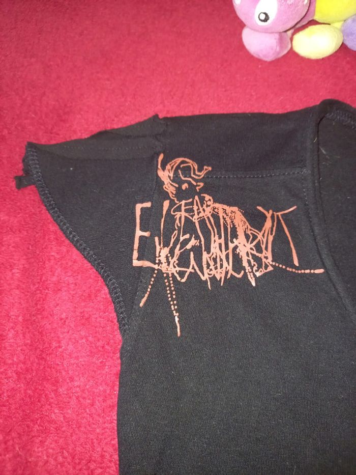 T shirt ouvert décolleté léa fashion S noir original - photo numéro 2