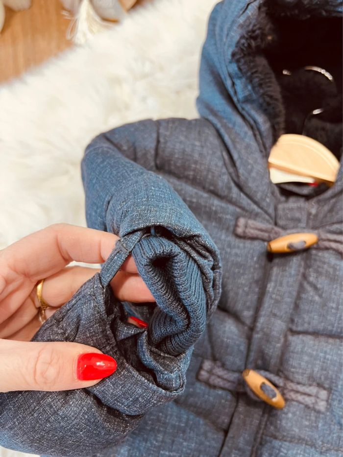 Taille 3 mois manteau doudoune garçon TAO bleu marine 💙 - photo numéro 3