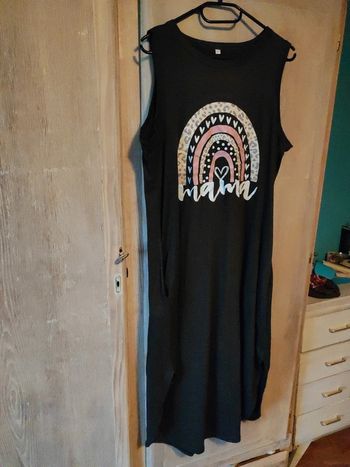 Robe de grossesse gris foncée
