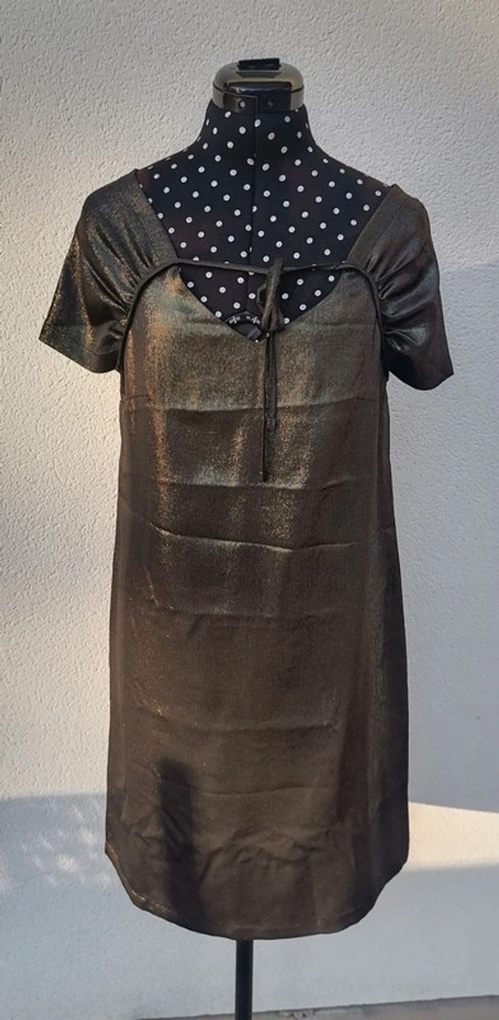 Robe courte mordoré légère fluide Taille M Cop Copine - photo numéro 3