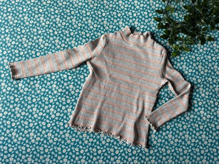 T-shirt sous pull côtelé 5 ans - photo numéro 3