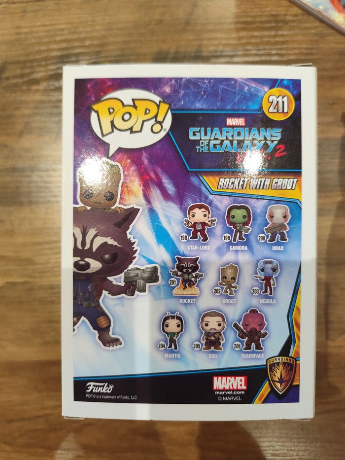 Funko Pop 🦝 Rocket with Groot 🌱 211 - photo numéro 2