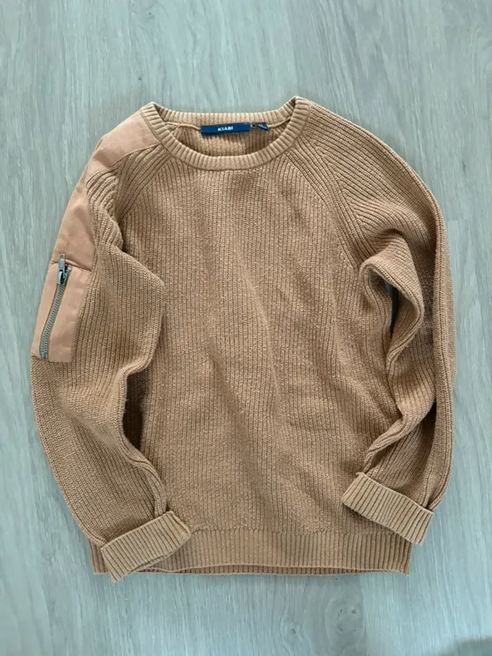 Pull beige Kiabi