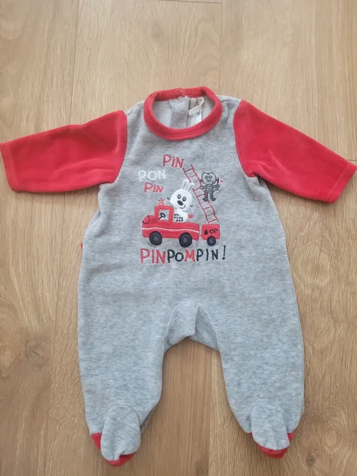 Pyjama velours Orchestra 1 mois