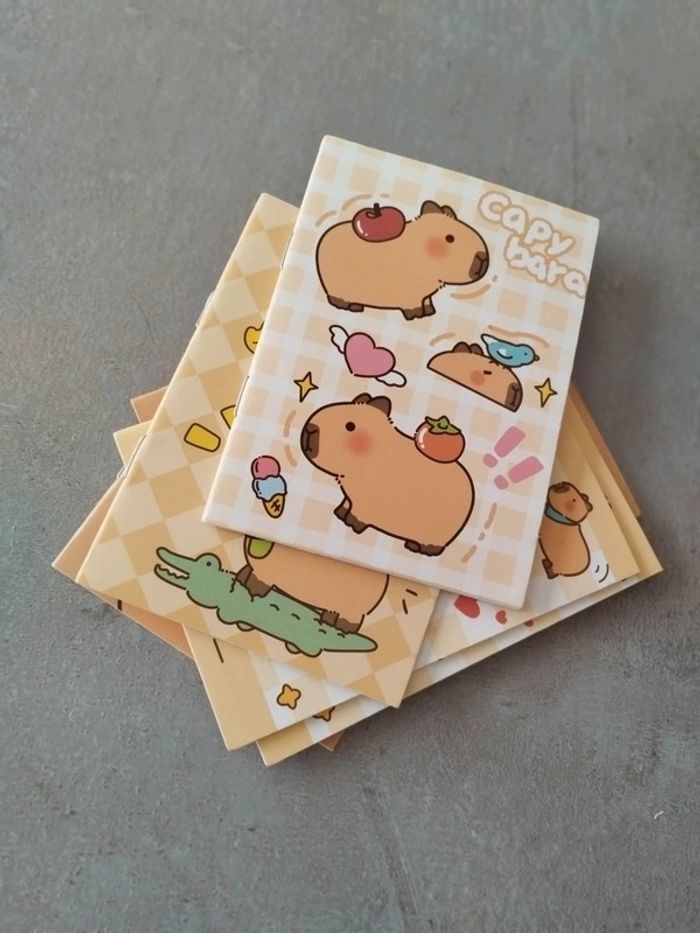 Fourniture scolaire : lot 6 petits cahiers Capybara - photo numéro 2