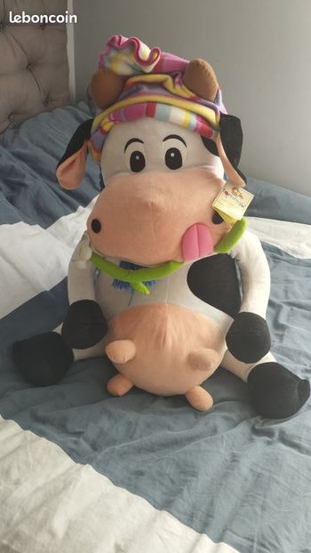 Peluche géante vache neuve