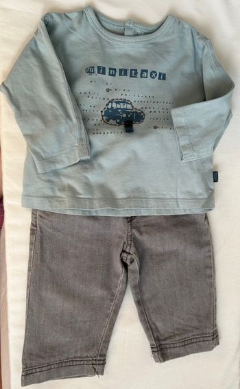 Ensemble t-shirt manches langues et pantalon 6 mois - Sergent Major