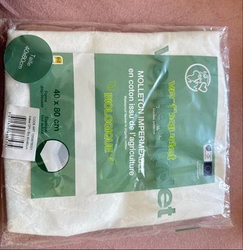 Lot de deux alèses molleton 