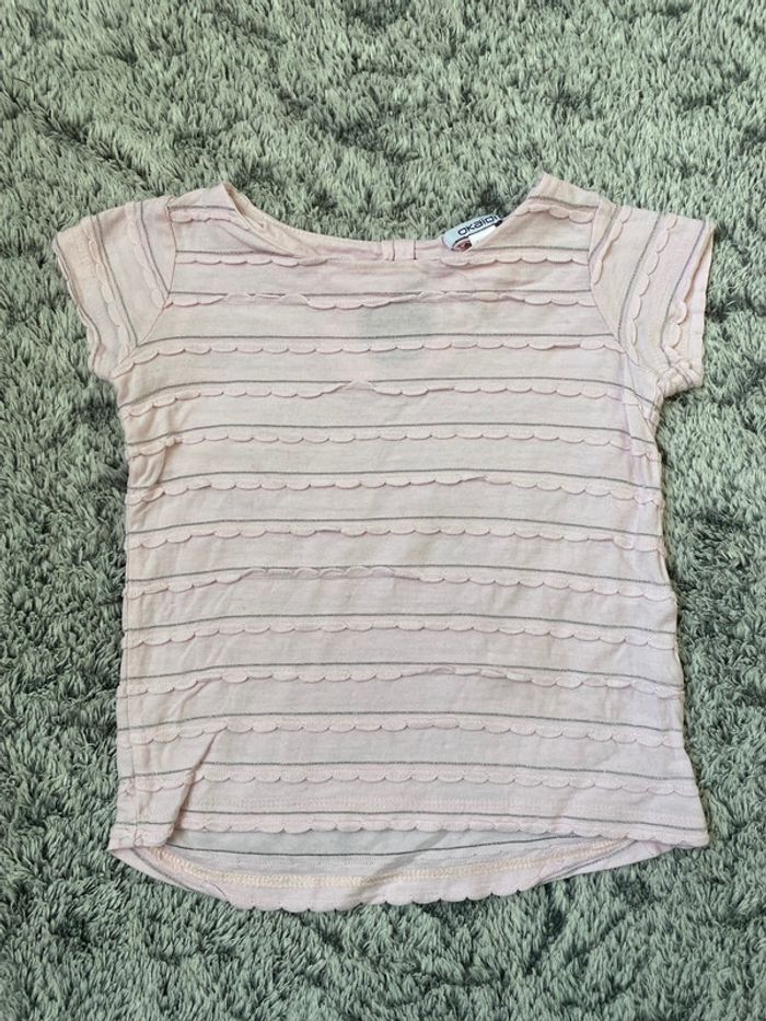 Teeshirt rose pâle Okaidi - 4 ans