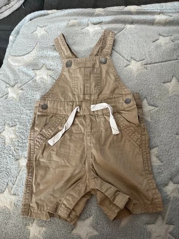 Salopette short beige