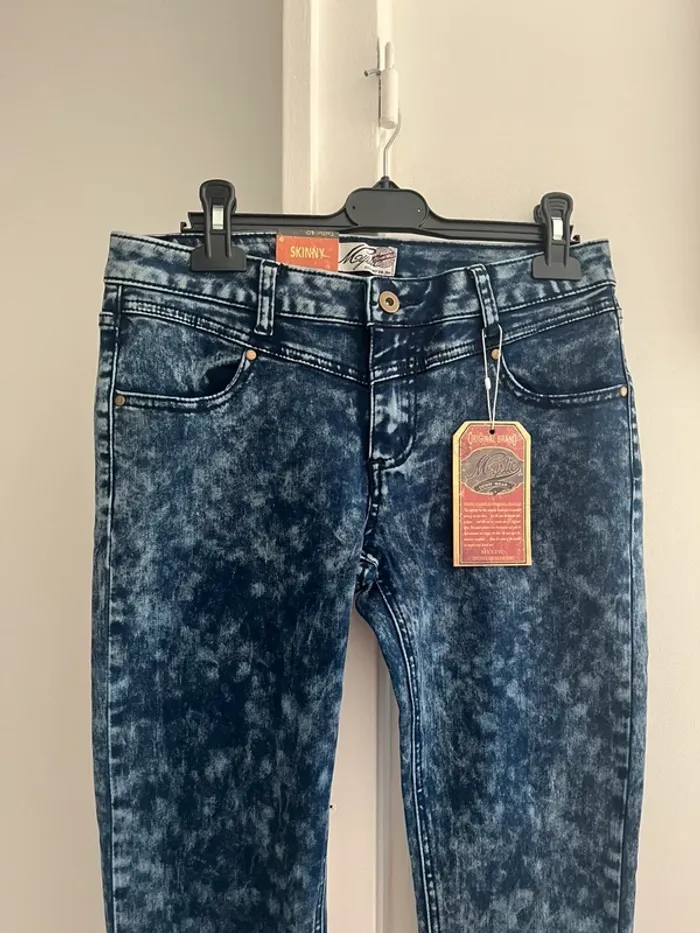 Jean skinny bleu Mystic T38 neuf avec étiquette - photo numéro 2