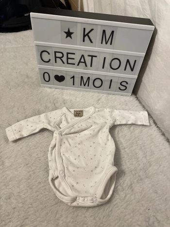 Bodys 1 mois boîte à malices