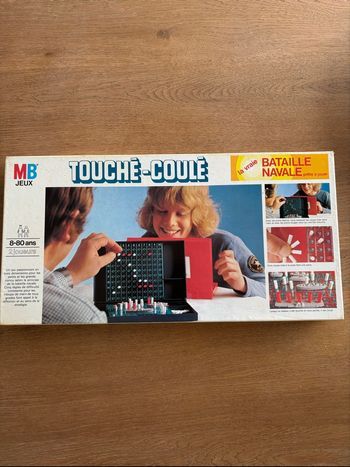 Touché Coulé MB Jeux vintage – Jeu de société bataille navale