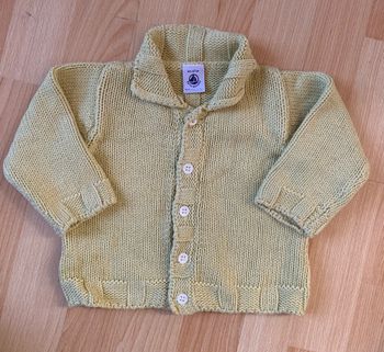 Gilet jaune en coton Petit bateau 6 mois