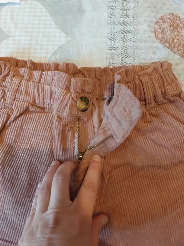 Short en velours neuf Vertbaudet 10A - photo numéro 4