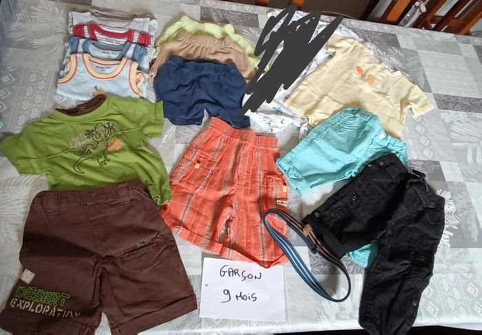 Lot garçon 9 mois printemps/été