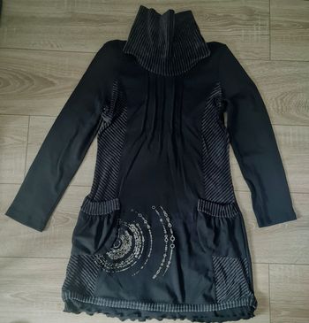 T. 36 (S) - Robe tunique noire C’est Beau la Vie – Très bon état