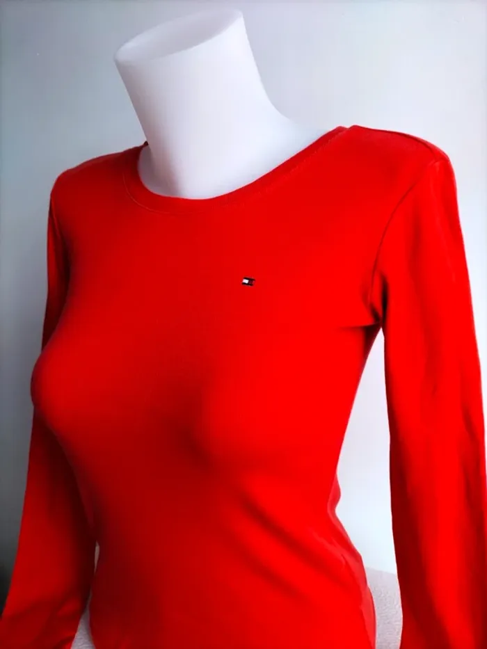 Pull Femmes Fin et Léger 100% Coton - Tommy Hilfiger - Taille XS - photo numéro 2