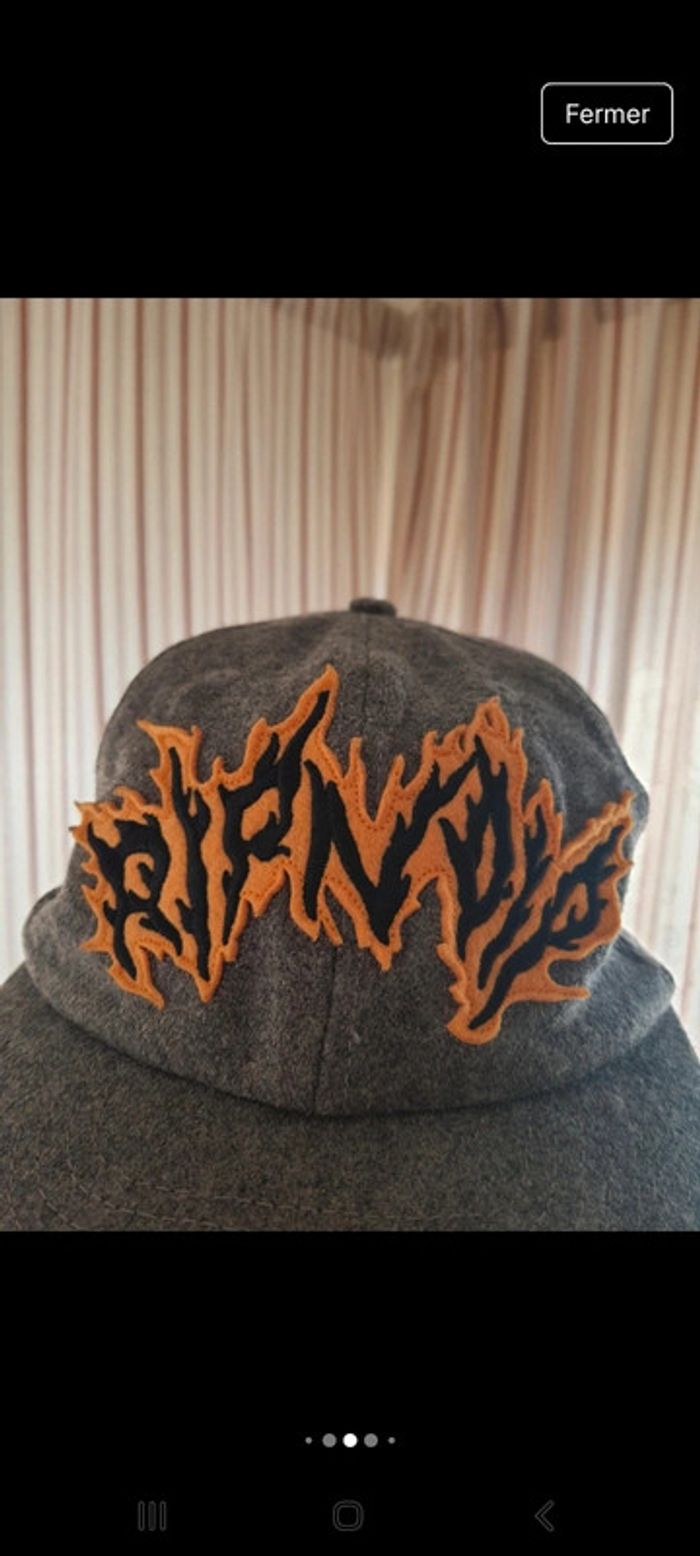 Casquette grise Ripndip réglable 50% laine - photo numéro 9