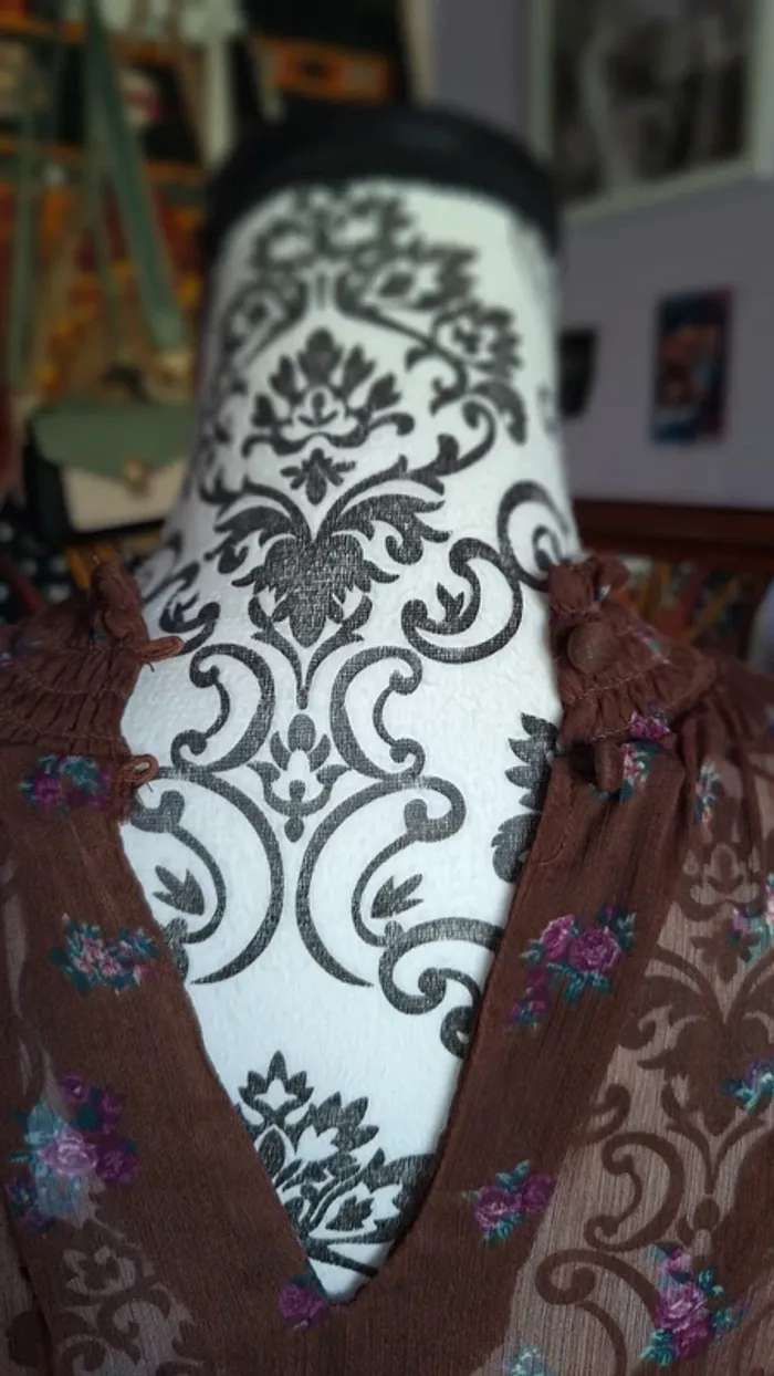 Robe fleurie marron – Pimkie - photo numéro 3