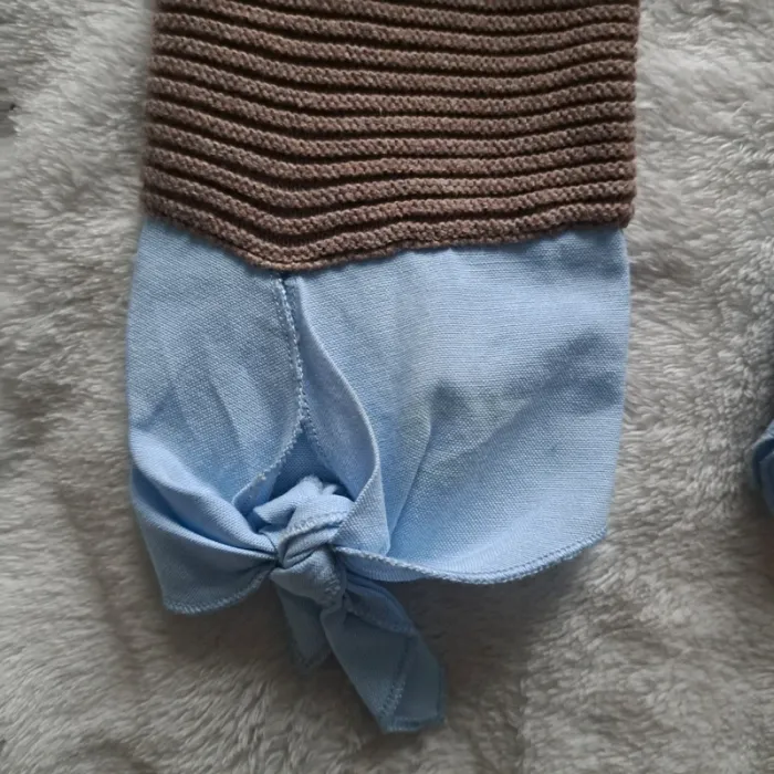Pull effet chemise bleue - photo numéro 4