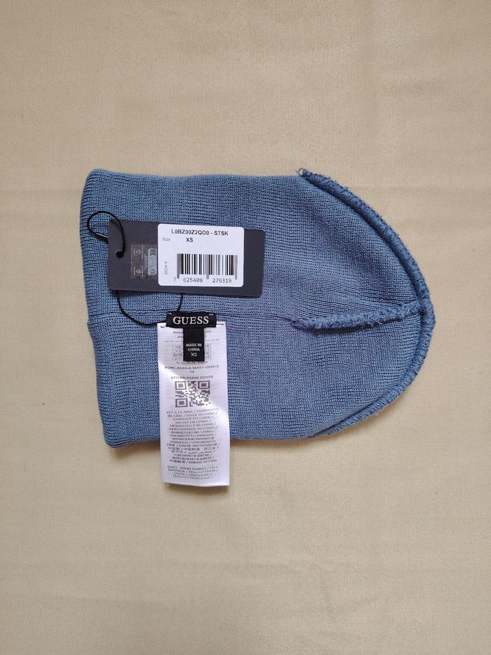 Bonnet GUESS neuf avec étiquette - Bleu Chiné - Taille XS - photo numéro 4