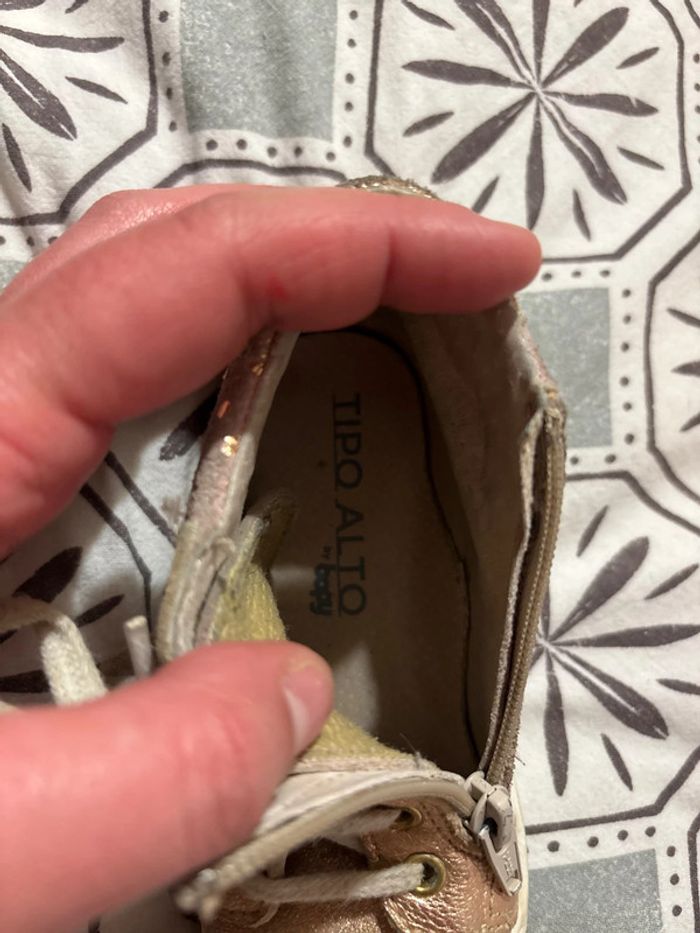 Chaussure bopy - rose poudre pailletée - pointure 22 - photo numéro 4