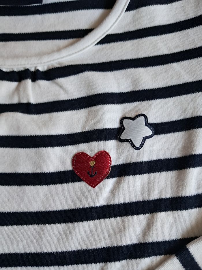 Tee-shirt marin  manches longues Hublot 8 ans - photo numéro 2