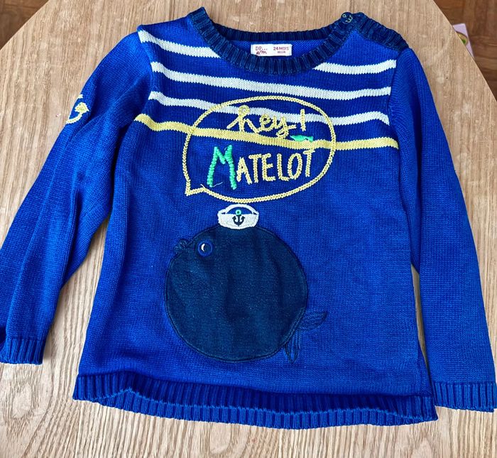 Pull 24 mois garçon Du pareil au même