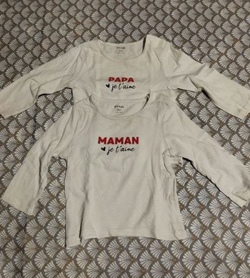 2 Tee shirts manches longues