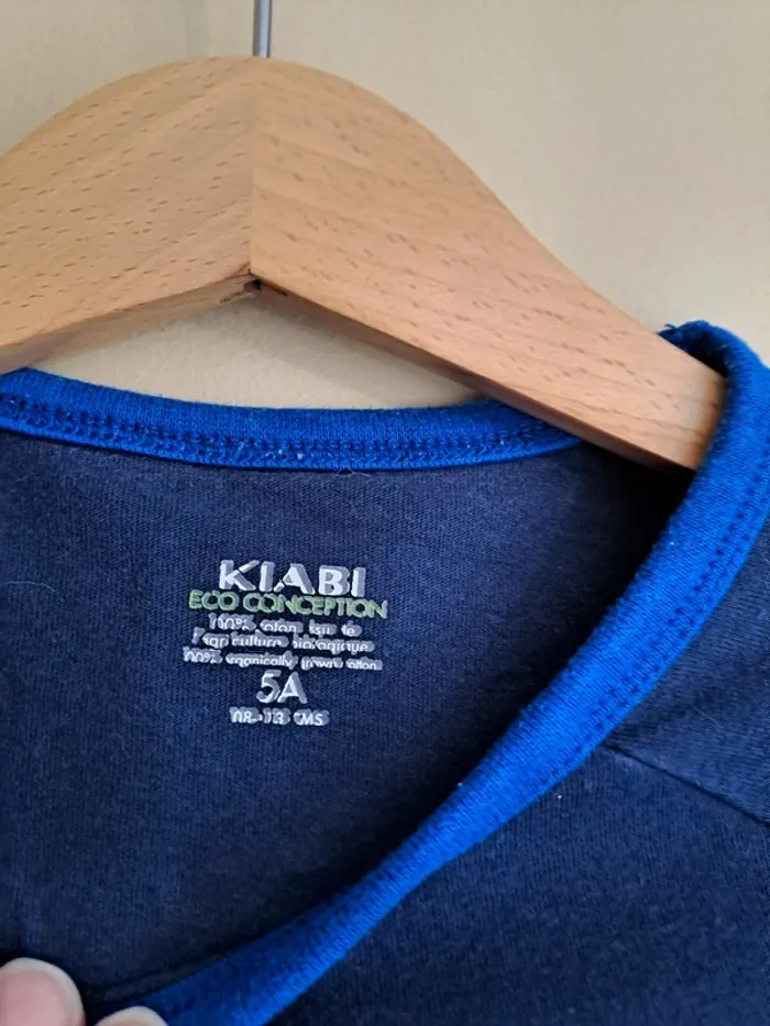 T-shirt garçon kiabi bleu 10 équipe de France 5 ans comme neuf - photo numéro 3