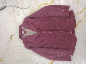 Veste Velours Côtelé Bordeaux Tommy Hilfiger Denim – Style Rétro – Taille S