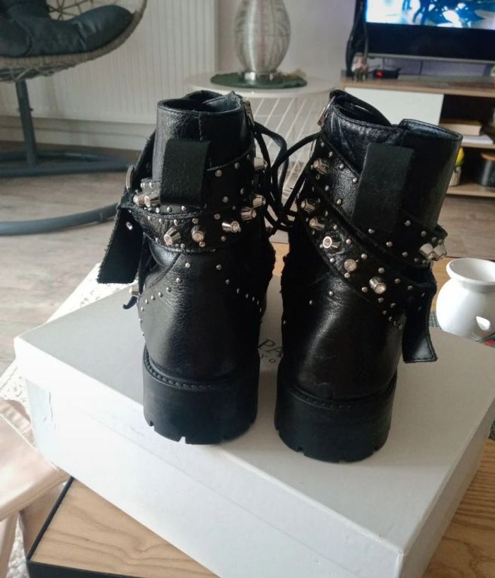 Paire de bottines Zara noir - photo numéro 3