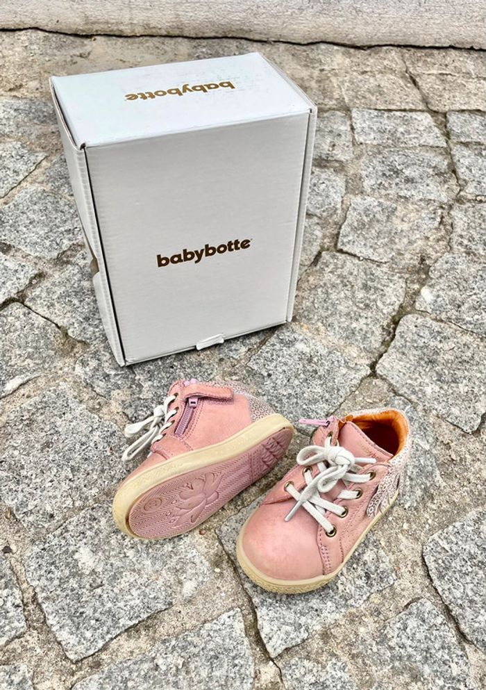 Chaussures fille montantes babybotte, taille 20 - photo numéro 4