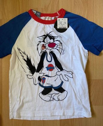 T-shirt manches courtes chat grosminet Space Jame new legacy 5-6 ans 118cm neuf