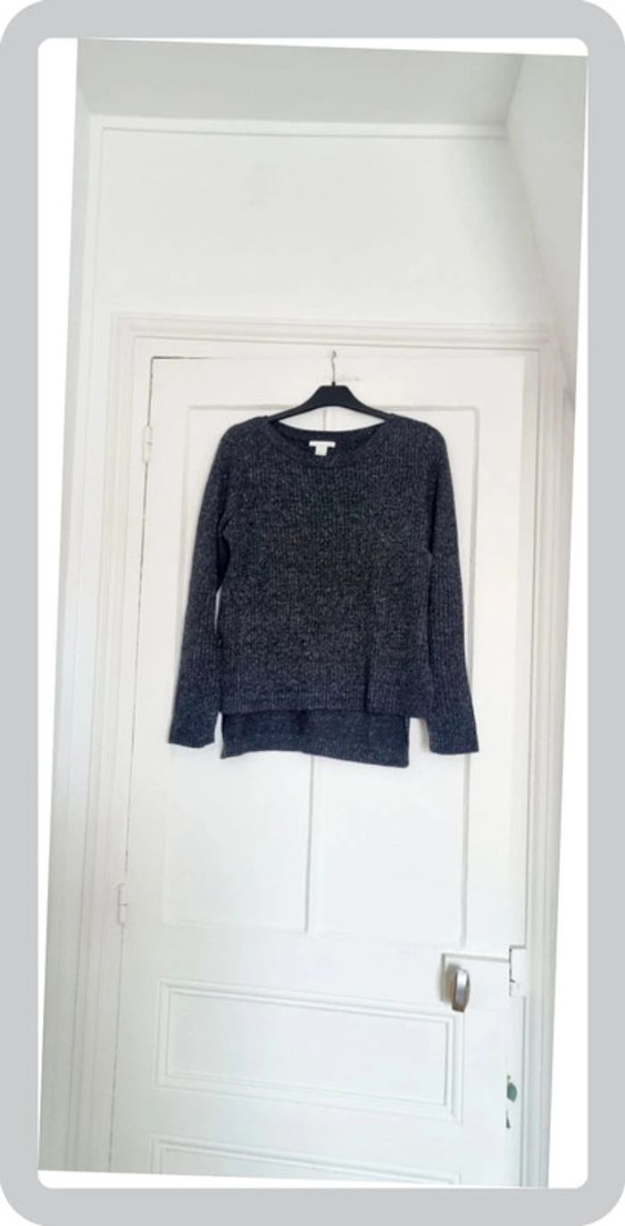 Pull gris brillant S h&m avec laine 36