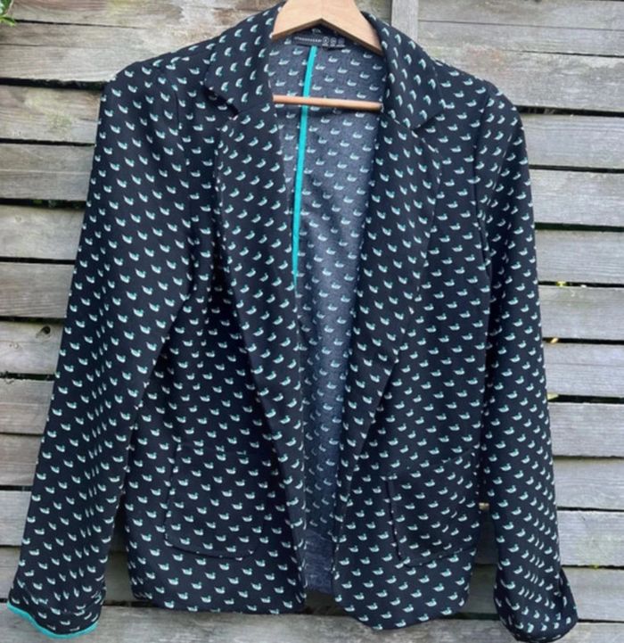 Veste élégante motif canard – Taille 34 très bon état - photo numéro 10